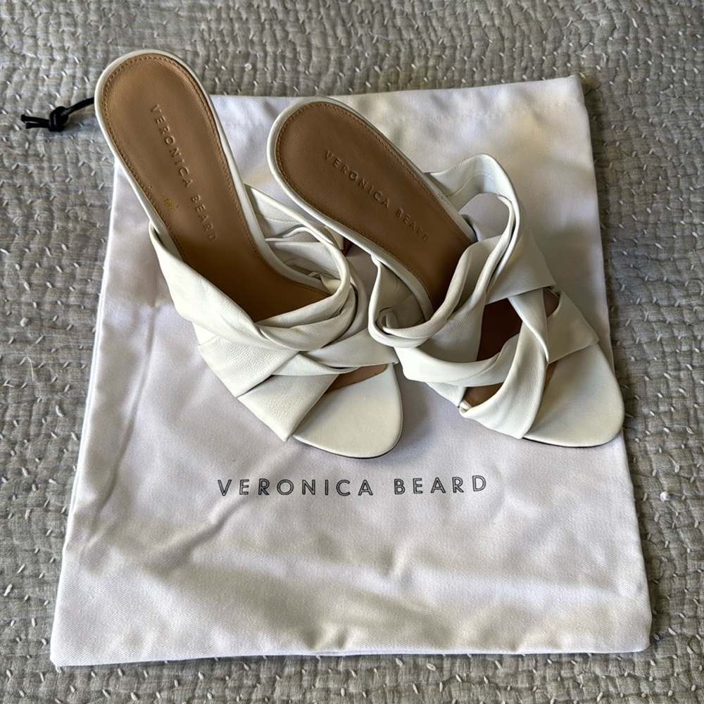 Veronica Beard Knot-Front Sandal